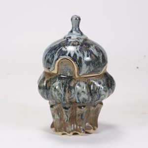 SW-174 Leather Under SW-116 Robins Egg Stoneware Combination