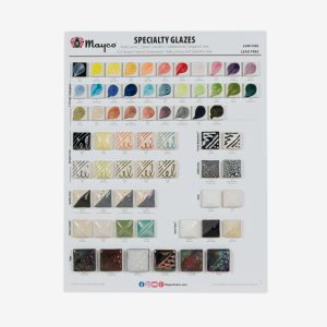 Specialty Glaze, Designer Liner Washes & Raku Chip Board