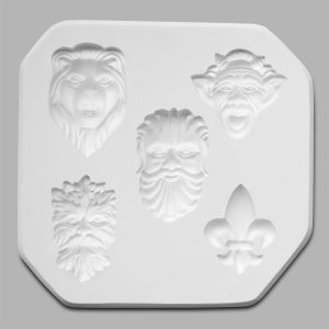 Gargoyles & Fleur De-Lis (Sprig Mold)