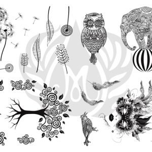 Stylized Designer Silk Screen