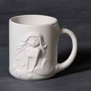 Ceramic Bisque Mermaid Mug - Case of 6