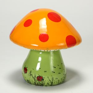 Ceramic Bisque Garden Mushroom - case of 6
