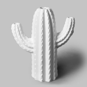 Ceramic Bisque Saguaro Cactus Vase - Case of 4