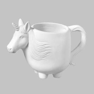 Ceramic Bisque Unicorn Mug - Case of 6