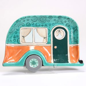 Ceramic Bisque Camper Dish