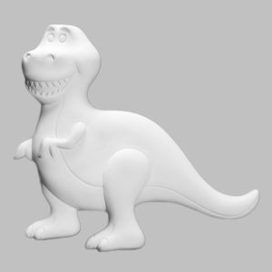 Ceramic Bisque T-Rex Plaque - Case of 6 - Special