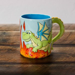 Ceramic Bisque Dragon Mug