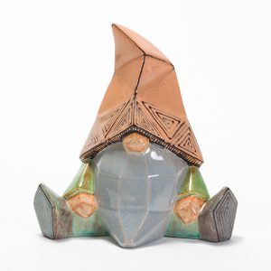 Ceramic Bisque Gnome Facet-ini