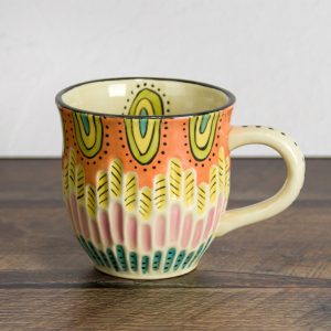 Ceramic Bisque Fluted Mug