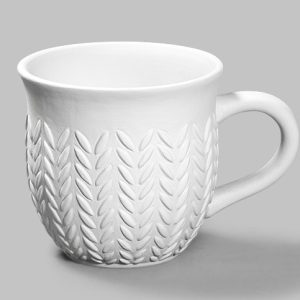 Ceramic Bisque Stitched Mug - Case of 6