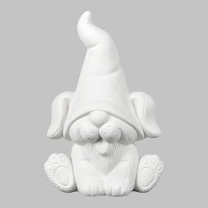 Ceramic Bisque Puppy Gnome