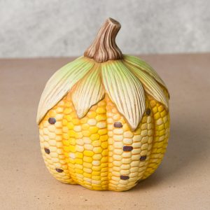 Ceramic Bisque Short Corn Pumpkin - Case of 6