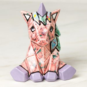 Ceramic Bisque Unicorn Facet-ini