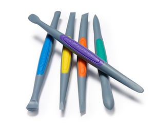 CLAY FINISHING TOOLS (SMALL): STRONG-FIRM SILICONE SET (5PCS)