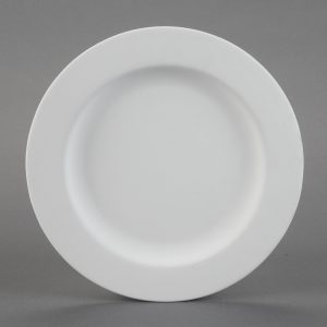 Ceramic Bisque  Rimmed Dinner Plate