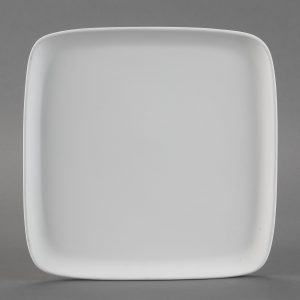 Ceramic Bisque Geometrix Large Square Plate