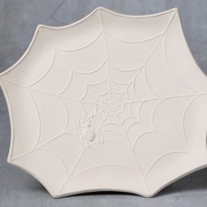 Ceramic Bisque Ready To Paint Spider Web Plate - Case of 6 38573