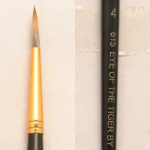 Dynasty Brush Eye of the Tiger Round #4 Dyn-615-4