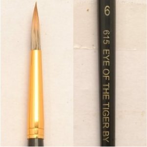 Dynasty Brush Eye of the Tiger Round #6 Dyn-615-6