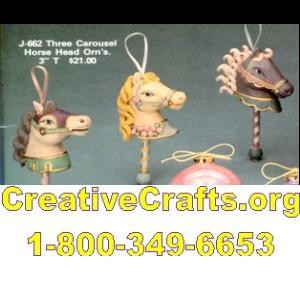 Horse Head Ornaments (set of 3)