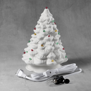 Ceramic Bisque Christmas Tree - 9 inch - Case of 4