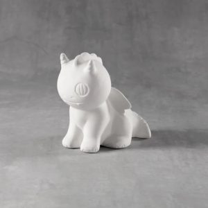 Ceramic Bisque Little Dragon in Ceramic Bisque - Case of 6
