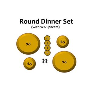 Round Dinner Plate Pottery Form Set by GR Pottery Forms