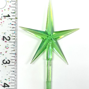 Modern Pointed Aurora Green Star Large