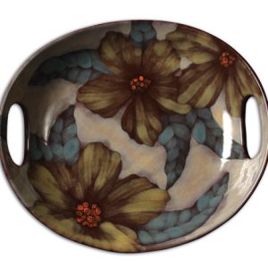 Ceramic Bisque Handled Platter