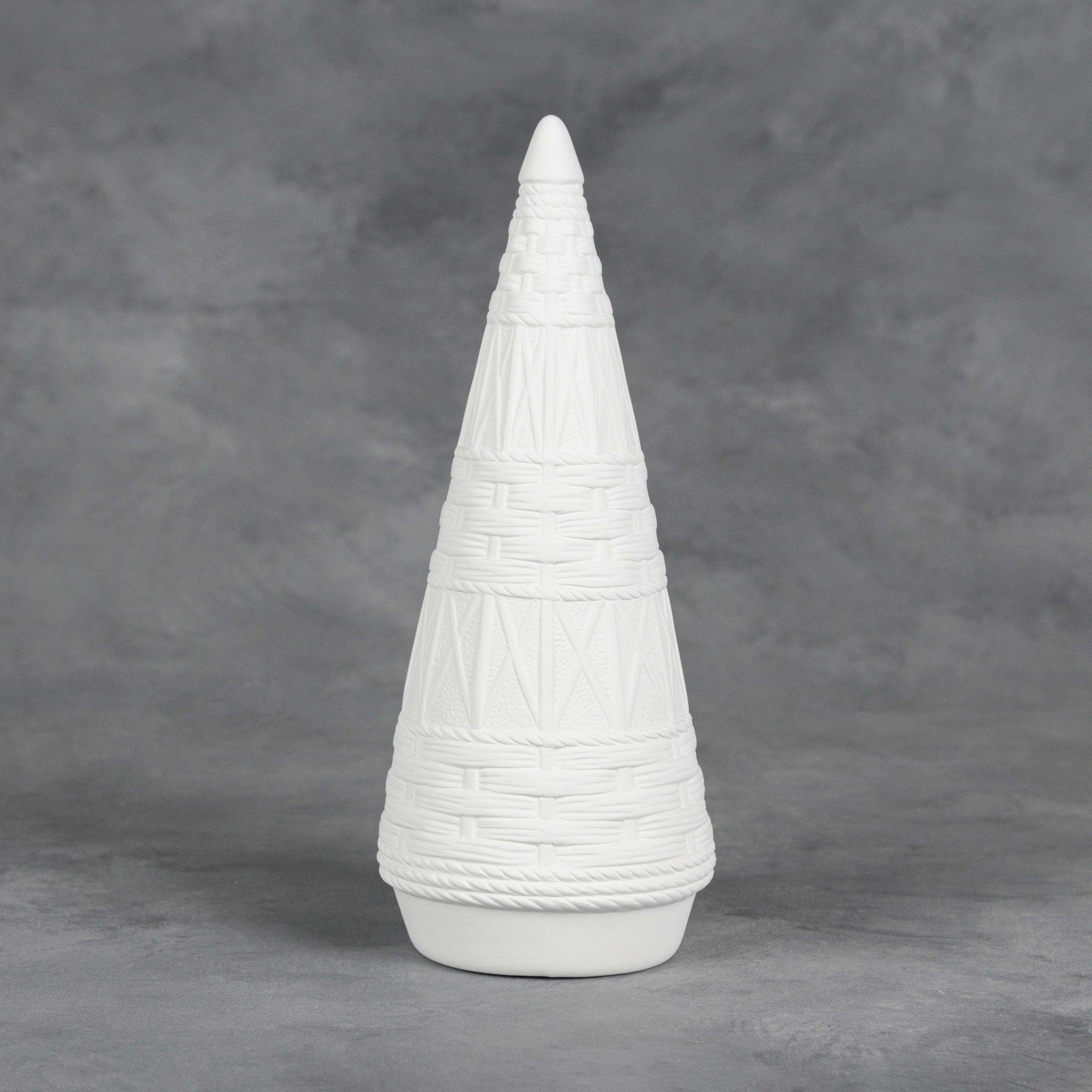 Ceramic Bisque Large Wicker Tree