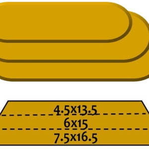 Rounded Rectangular Stack (3 Piece) Pottery Form Set