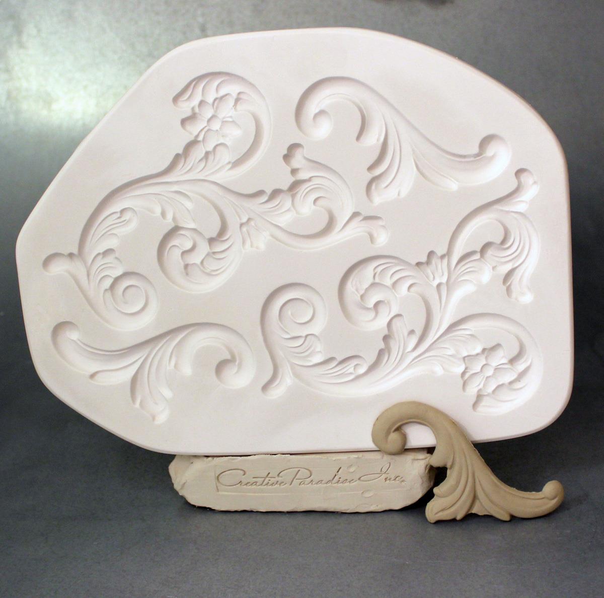 Scrolls Sprig for Clay Building