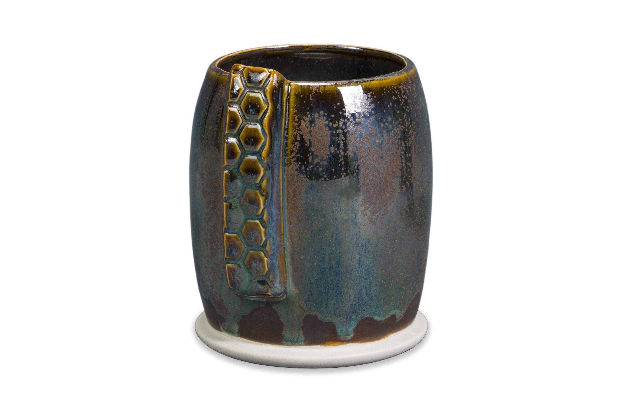 SW-108 Green Tea Over SW-104 Black Walnut Stoneware Combination