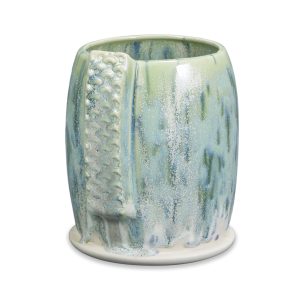 SW-108 Green Tea Over SW-153 Indigo Rain Stoneware Combination