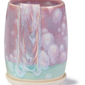 SW-150 Celadon Bloom Under SW-251 Pink Opal Stoneware Combination