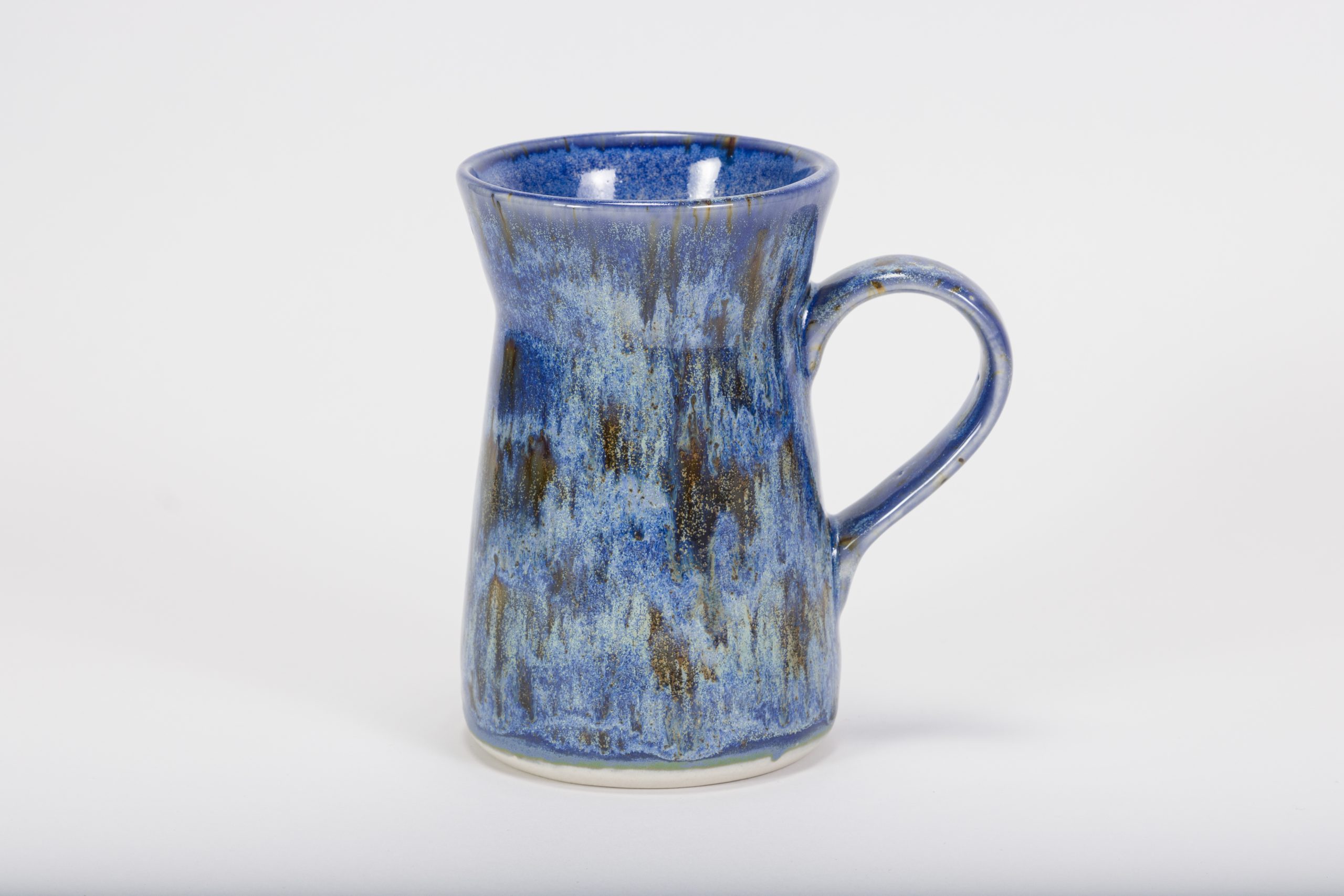 SW-155 Winter Wood Under SW-109 Capri Blue Stoneware Combination
