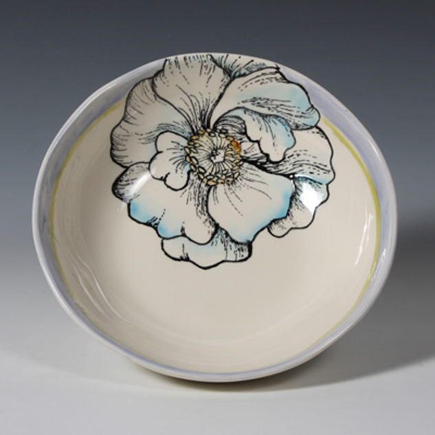 Ceramic Bisque Ready to Paint Casualware Serving Bowl MB1114 - Image 2