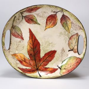 Ceramic Bisque Handled Platter - Case of 3
