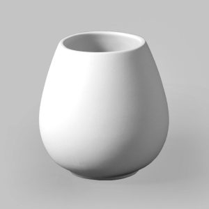 Ceramic Bisque Ready to Paint Stemless Wine Tumbler MB1455