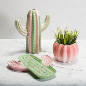 Ceramic Bisque Saguaro Cactus Vase